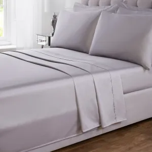 100% Cotton 400TC Silver Flat Sheet