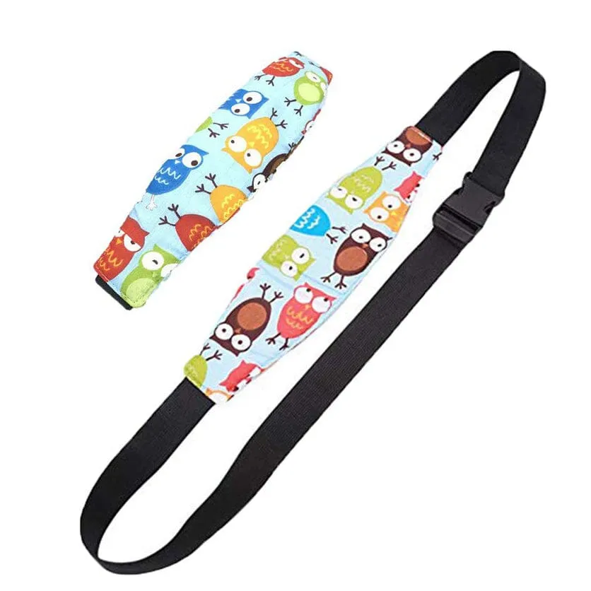 2-Pack: Kids Safety Head Support Band and Toddler Car Seat Neck Relief