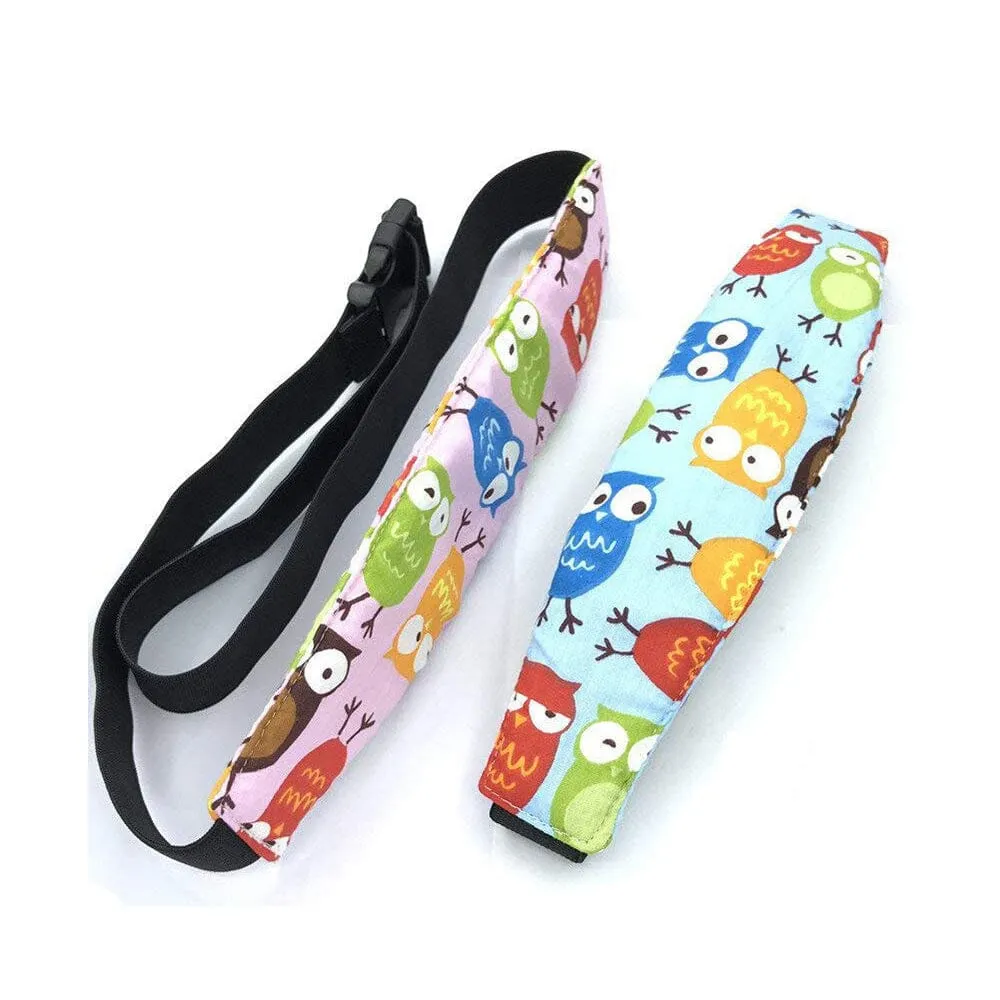 2-Pack: Kids Safety Head Support Band and Toddler Car Seat Neck Relief