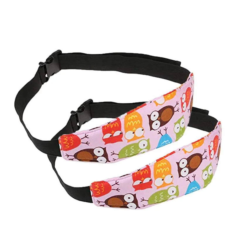 2-Pack: Kids Safety Head Support Band and Toddler Car Seat Neck Relief