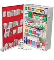 5 Shelf XLarge Industrial First Aid Cabinet w/Liner