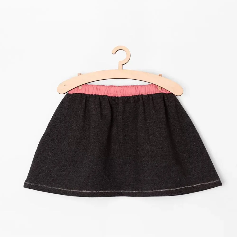 5.10.15 Crown Patch Contrast Belt Charcoal Grey Skirt 1808