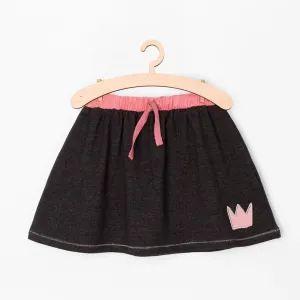 5.10.15 Crown Patch Contrast Belt Charcoal Grey Skirt 1808