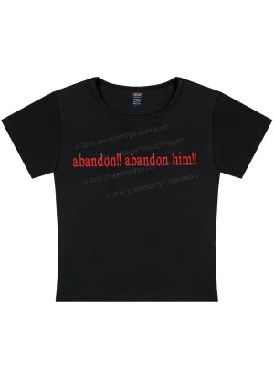 Abandon Him Y2K Baby Tee Cherrykitten