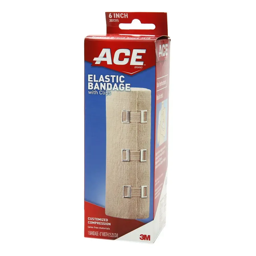 Ace 207315 Elastic Bandage with Metal Clips 1 Each