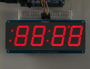 Adafruit 1.2" 4-Digit 7-Segment Display w/I2C Backpack - Red