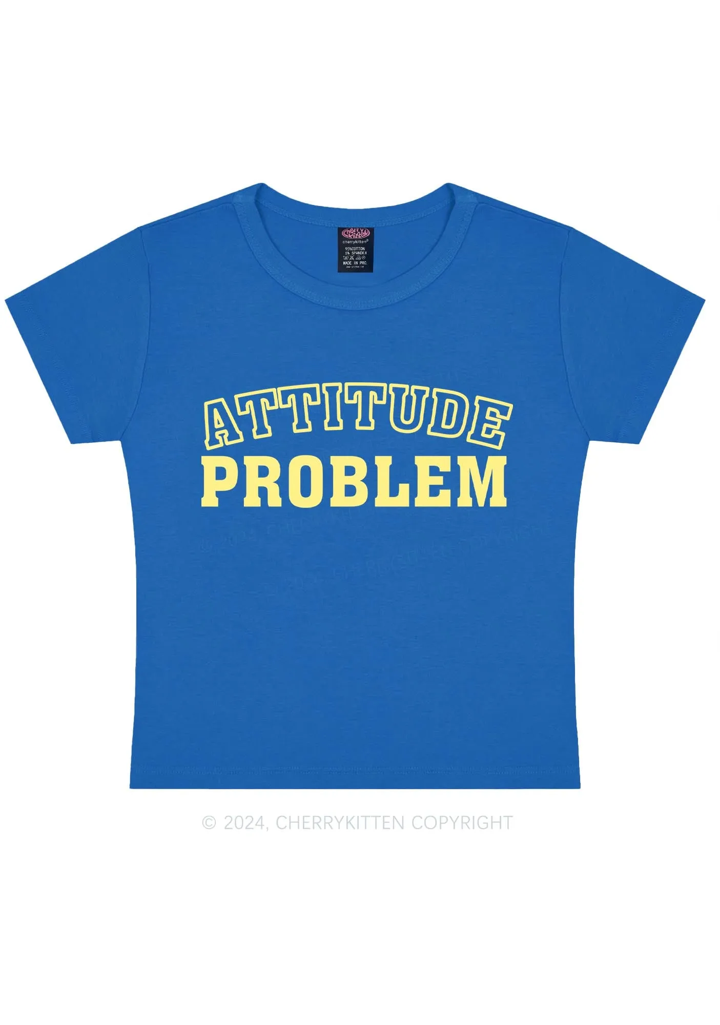 Attitude Problem Y2K Baby Tee Cherrykitten