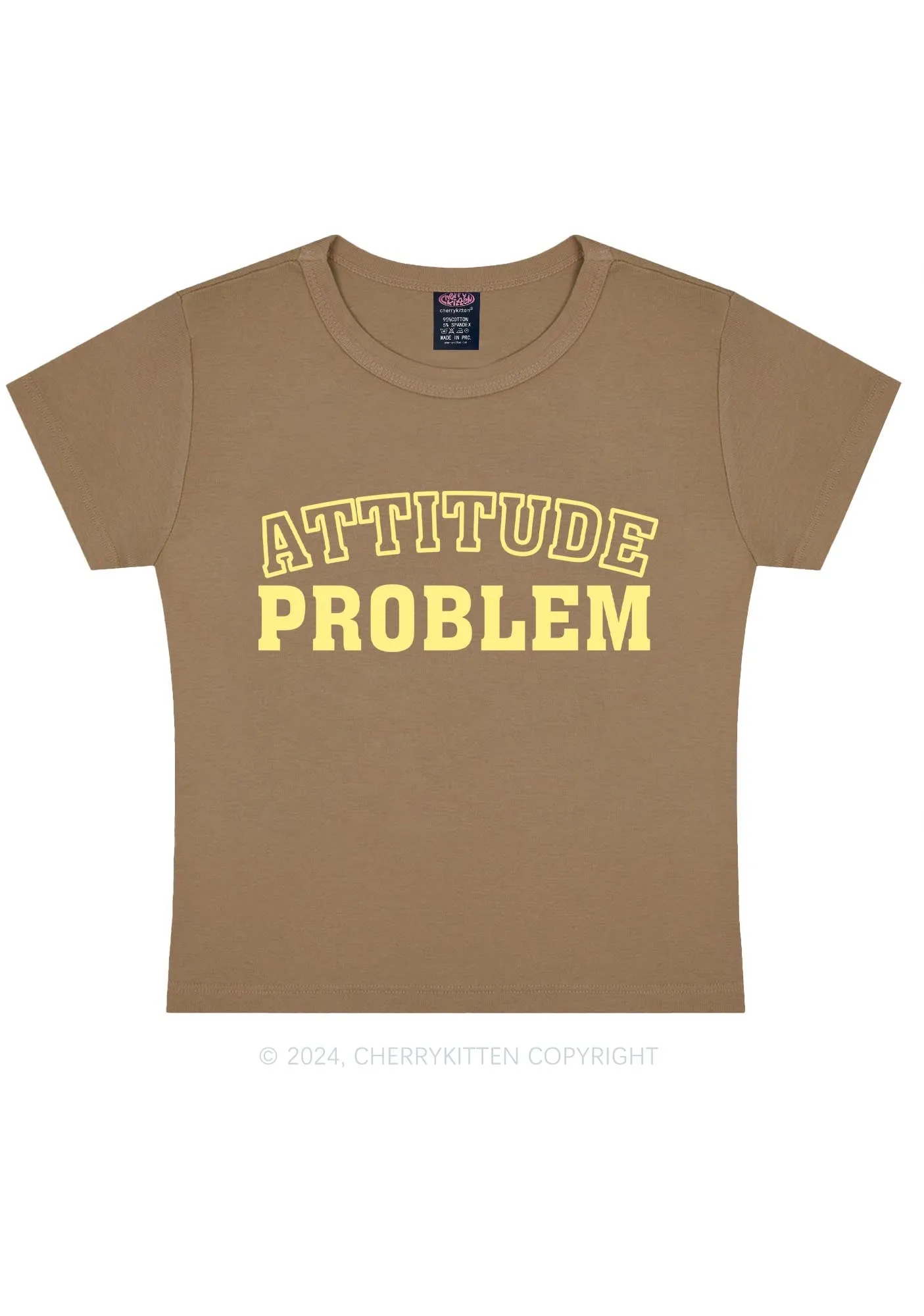 Attitude Problem Y2K Baby Tee Cherrykitten