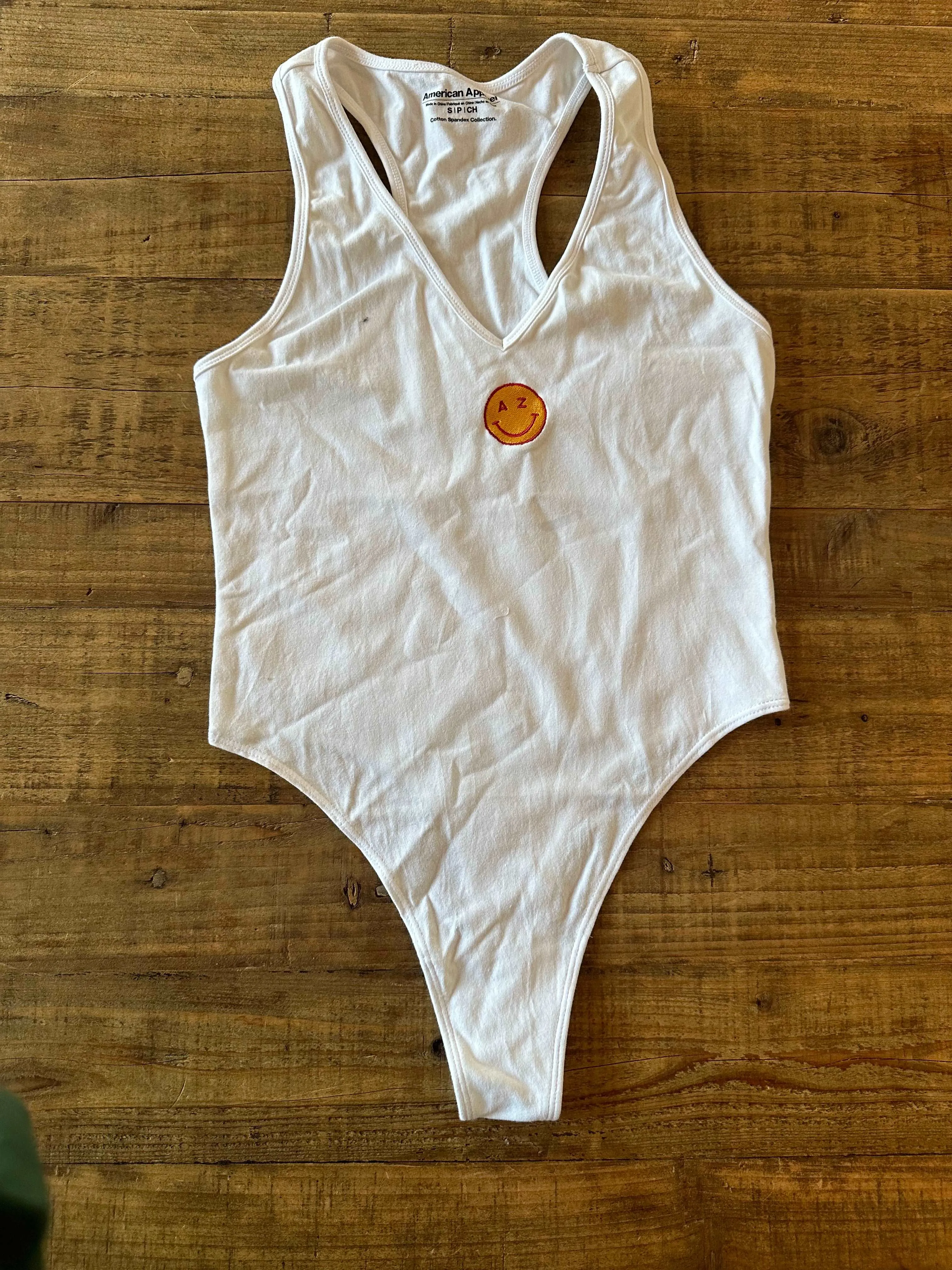 AZ Smile V Neck Bodysuit