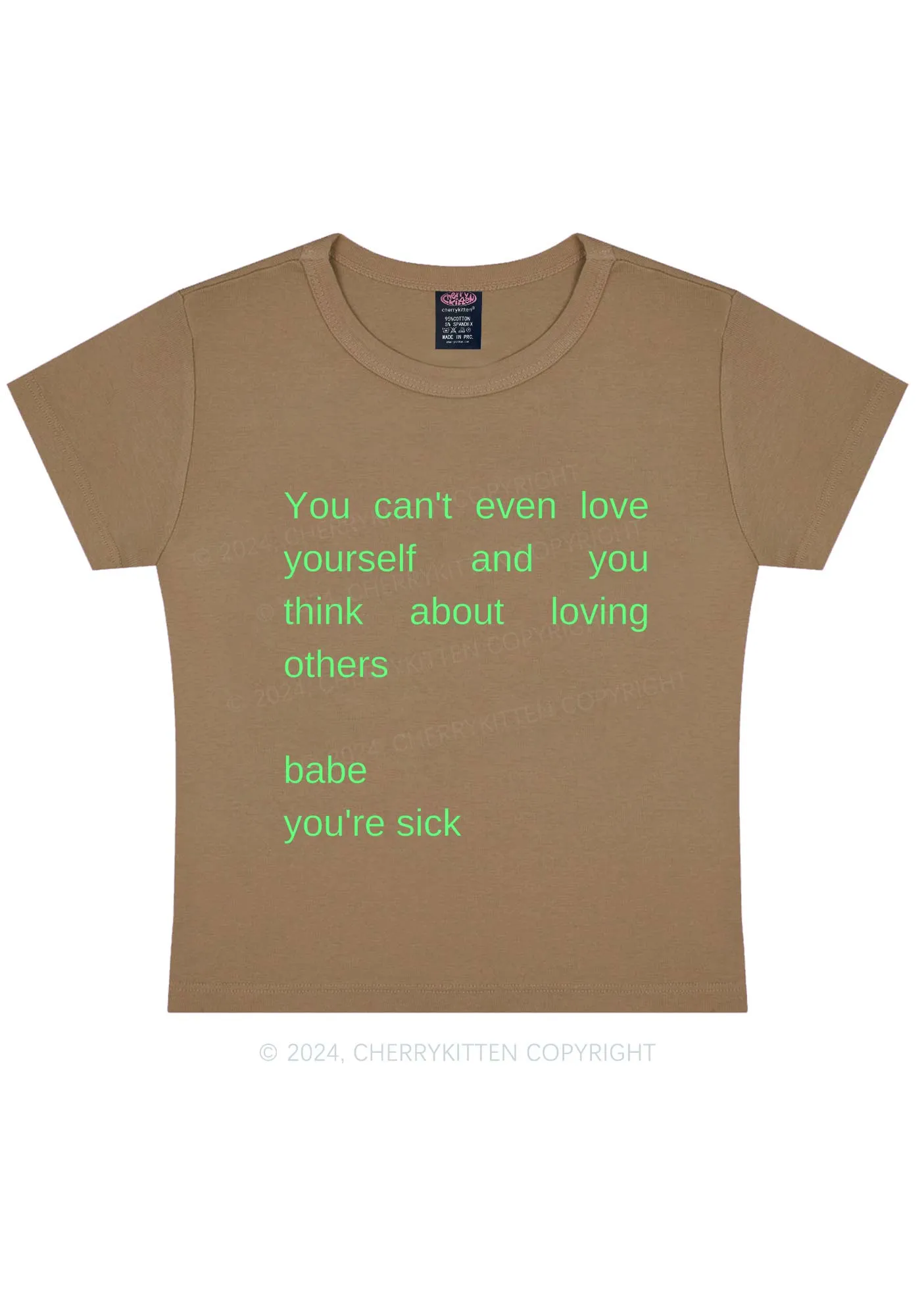 Babe You Are Sick Y2K Baby Tee Cherrykitten