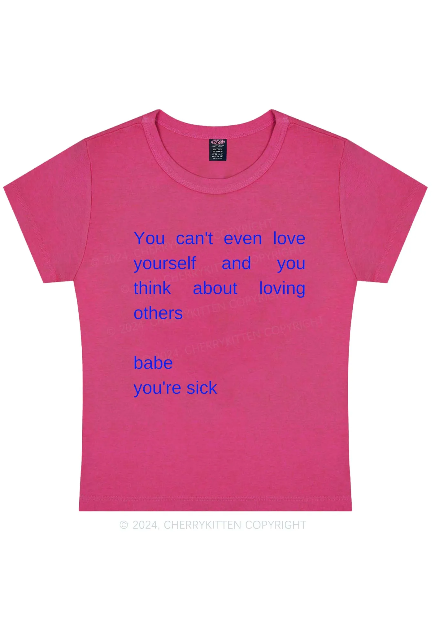 Babe You Are Sick Y2K Baby Tee Cherrykitten