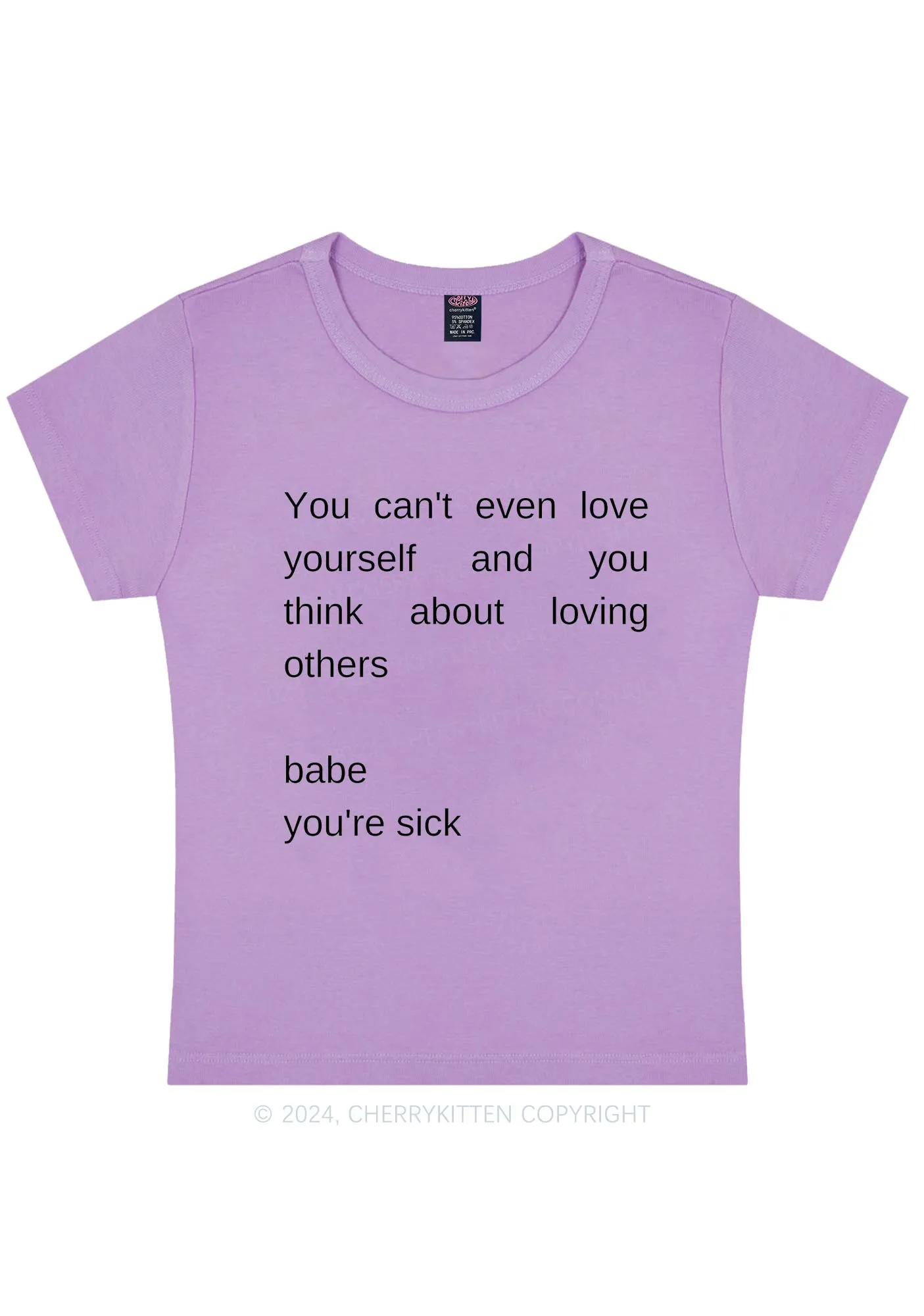 Babe You Are Sick Y2K Baby Tee Cherrykitten