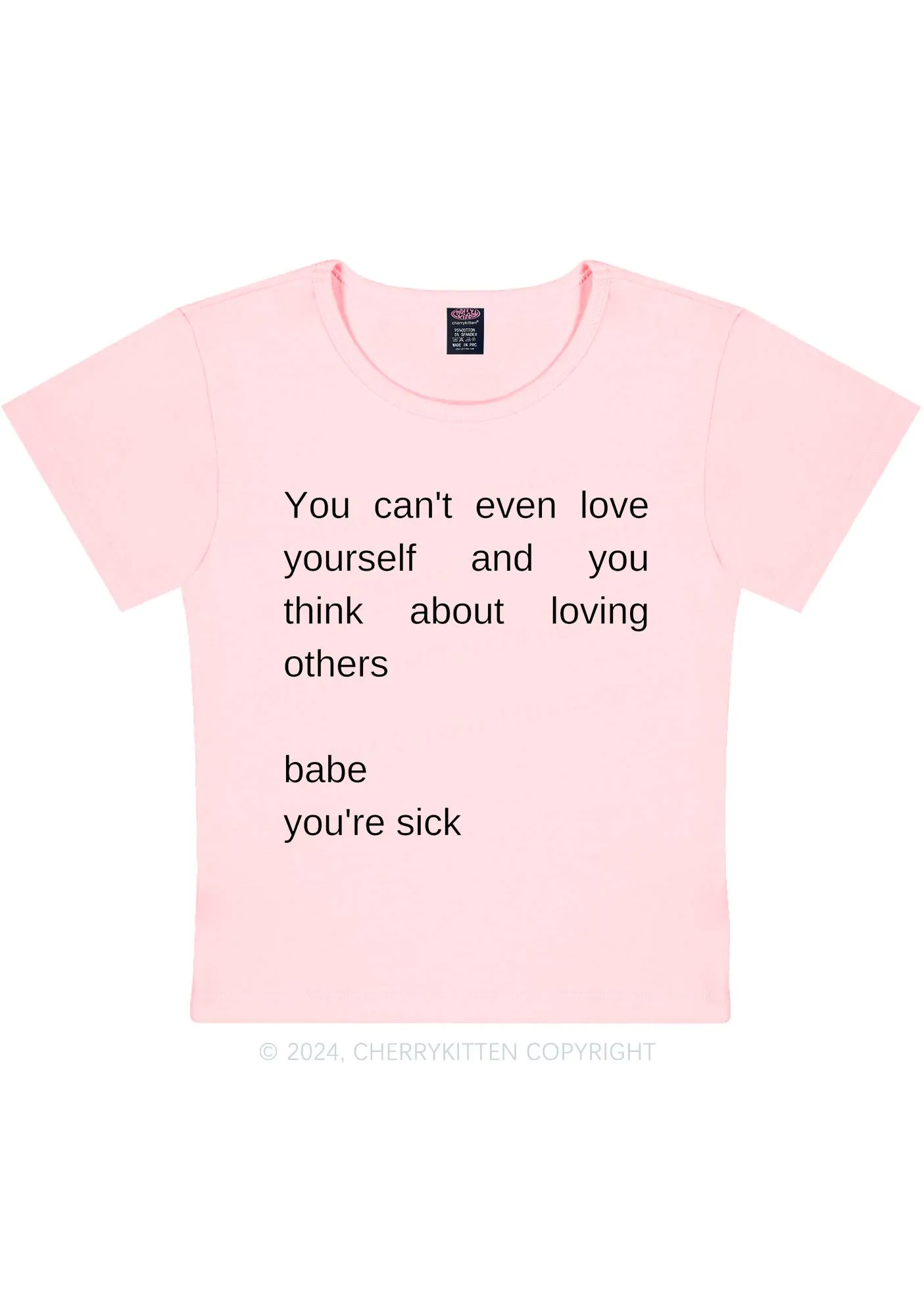 Babe You Are Sick Y2K Baby Tee Cherrykitten