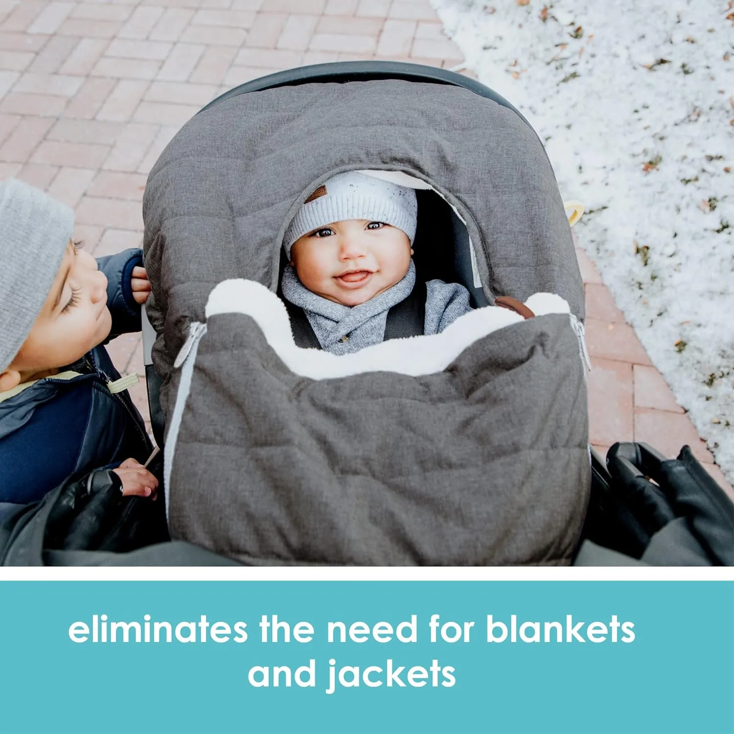 Baby Car Seat Cover, Blanket-Style Baby Stroller & Baby Carrier Cover