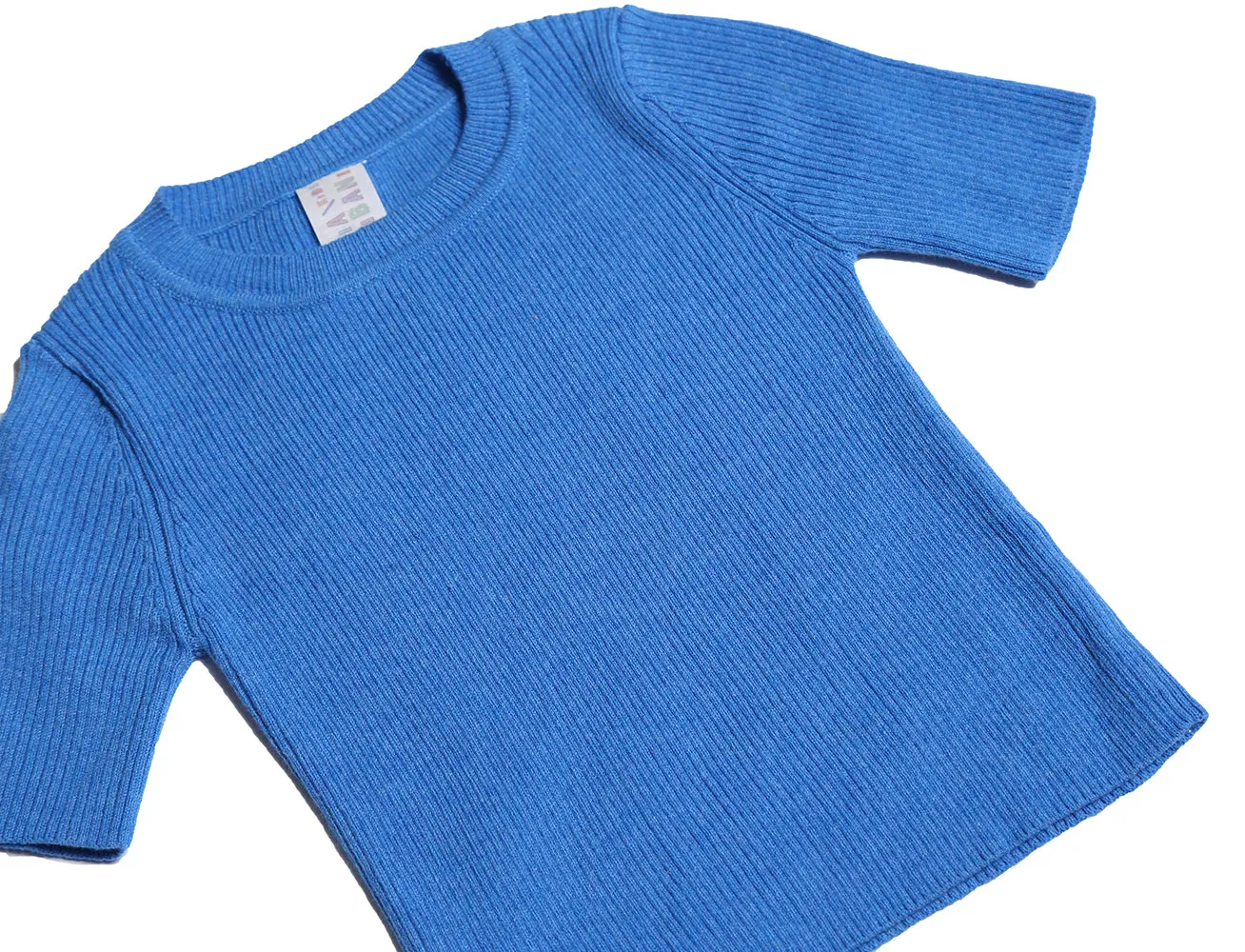 BABY SHORT SLEEVE RIBBED CREW NECK