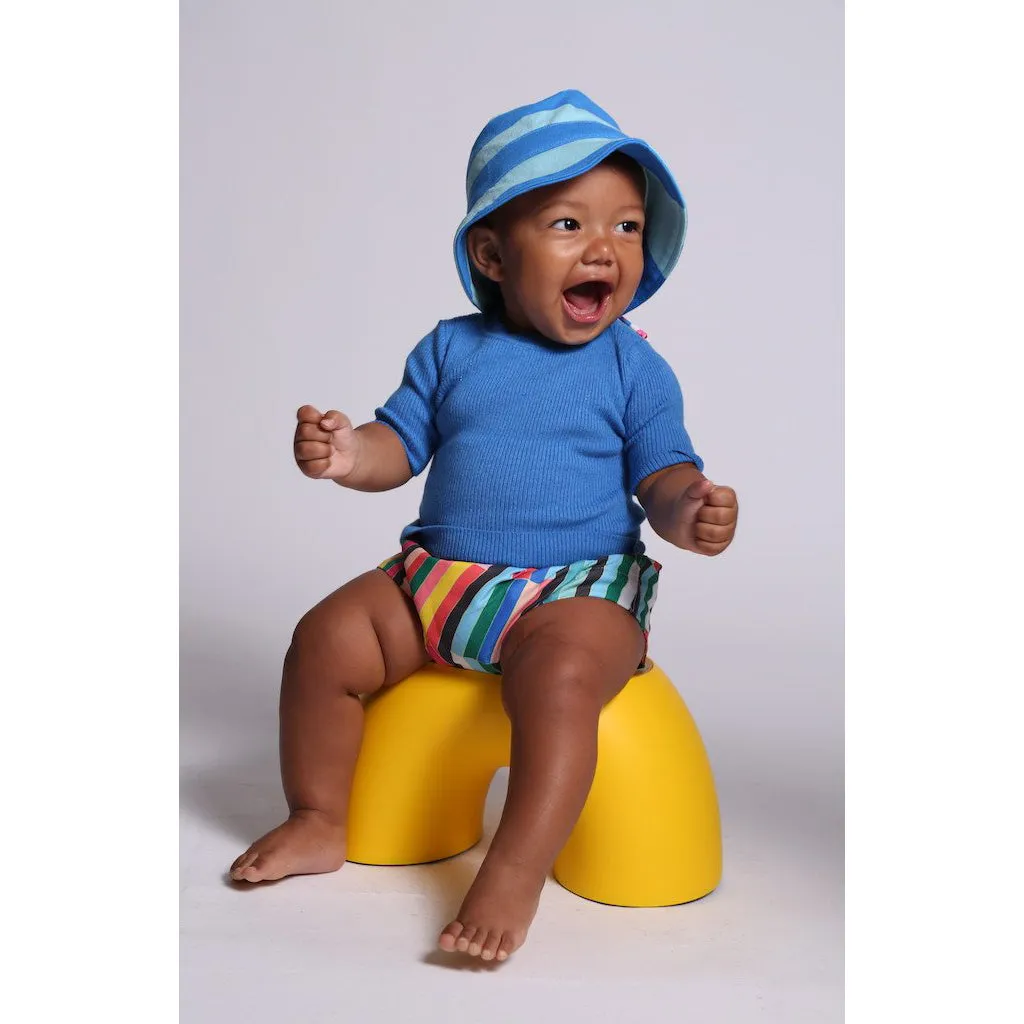 BABY SHORT SLEEVE RIBBED CREW NECK