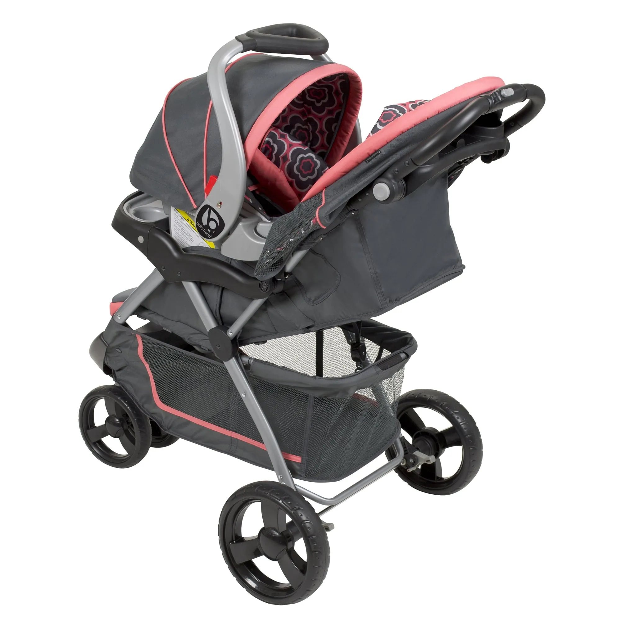 Baby Travel System Stroller, Coral Floral