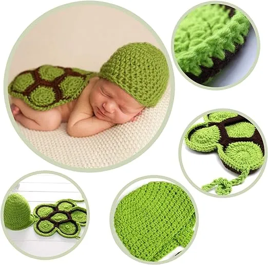 Babymoon Turtle Newborn Photography Prop Outfit Costume