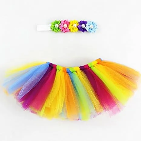 Babymoon Tutu Skirt Newborn Photography Outfit Costume - Multi