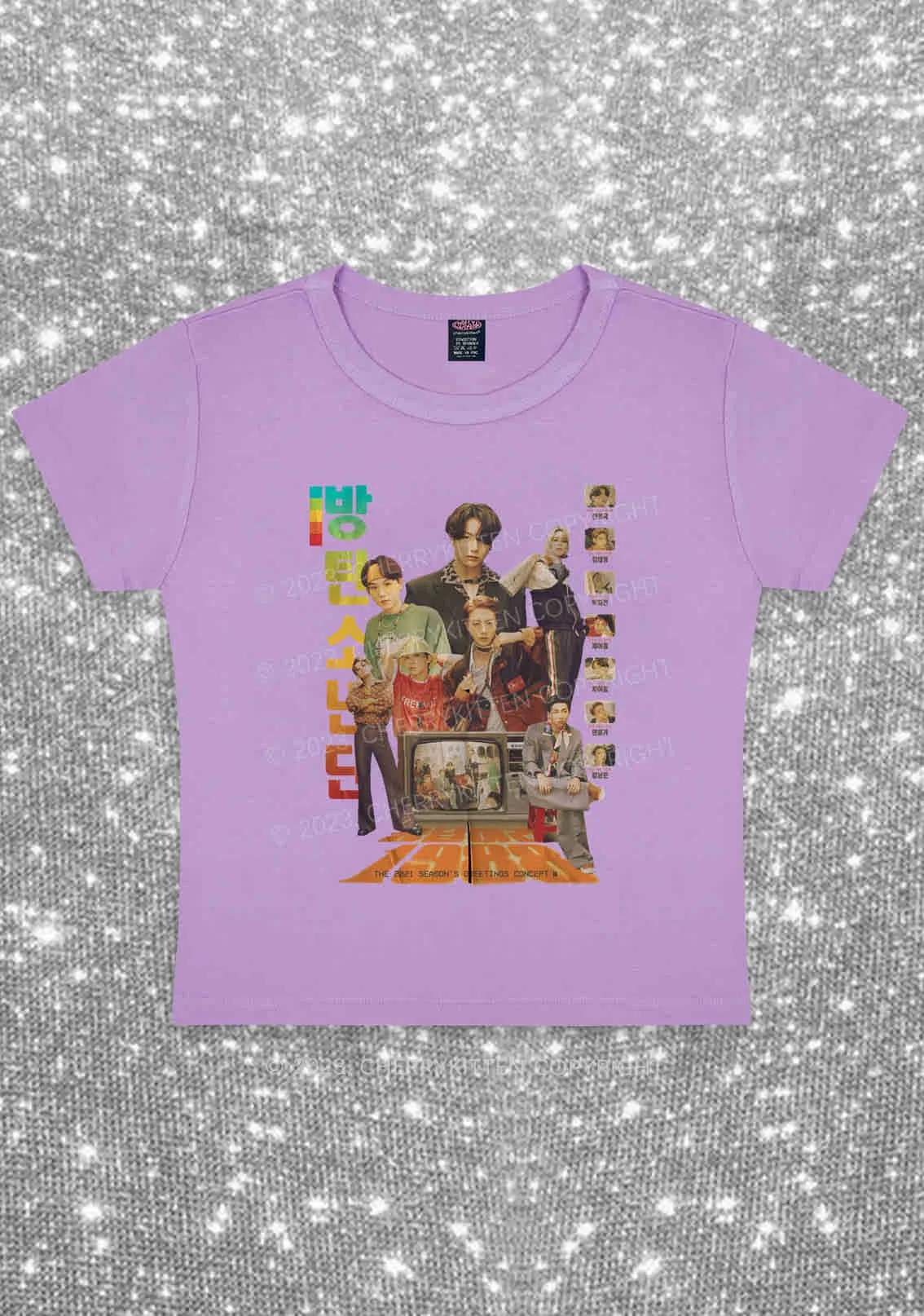 Bangtan Reply 1988 Kpop Y2K Baby Tee Cherrykitten