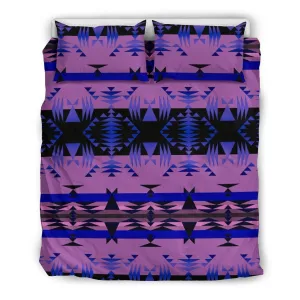 Between the Mountains Purple Bedding Set