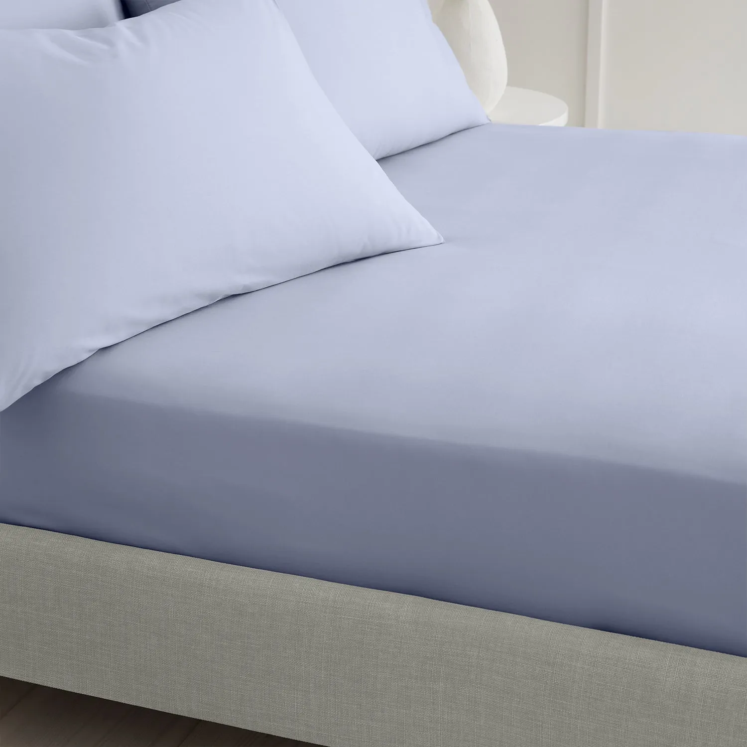 Bianca Lavender 200TC Cotton Percale Fitted Sheet