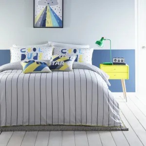 Billie Stripe Navy 100% Cotton Kids Duvet Set