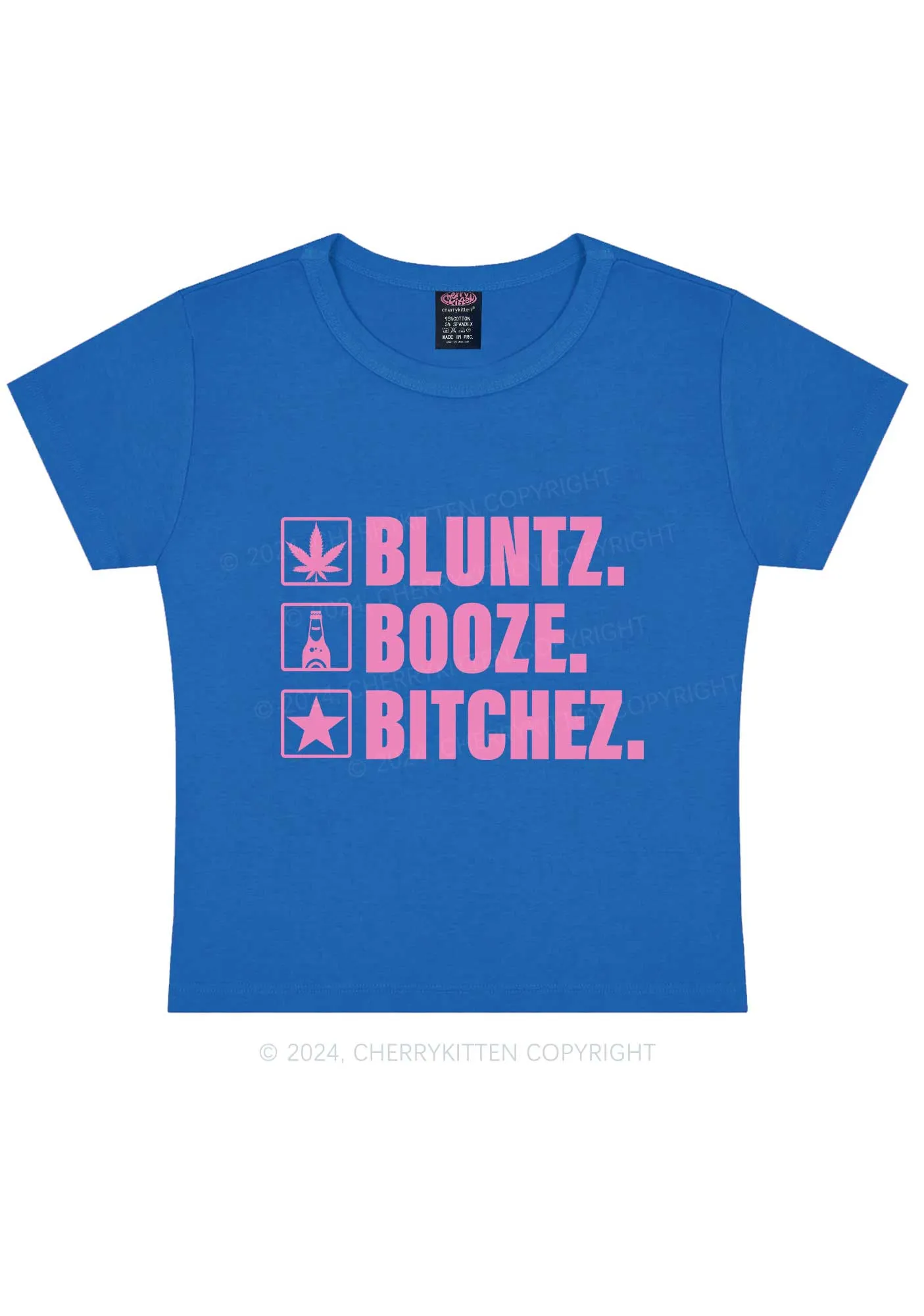 Bluntz Bxxch Y2K Baby Tee Cherrykitten