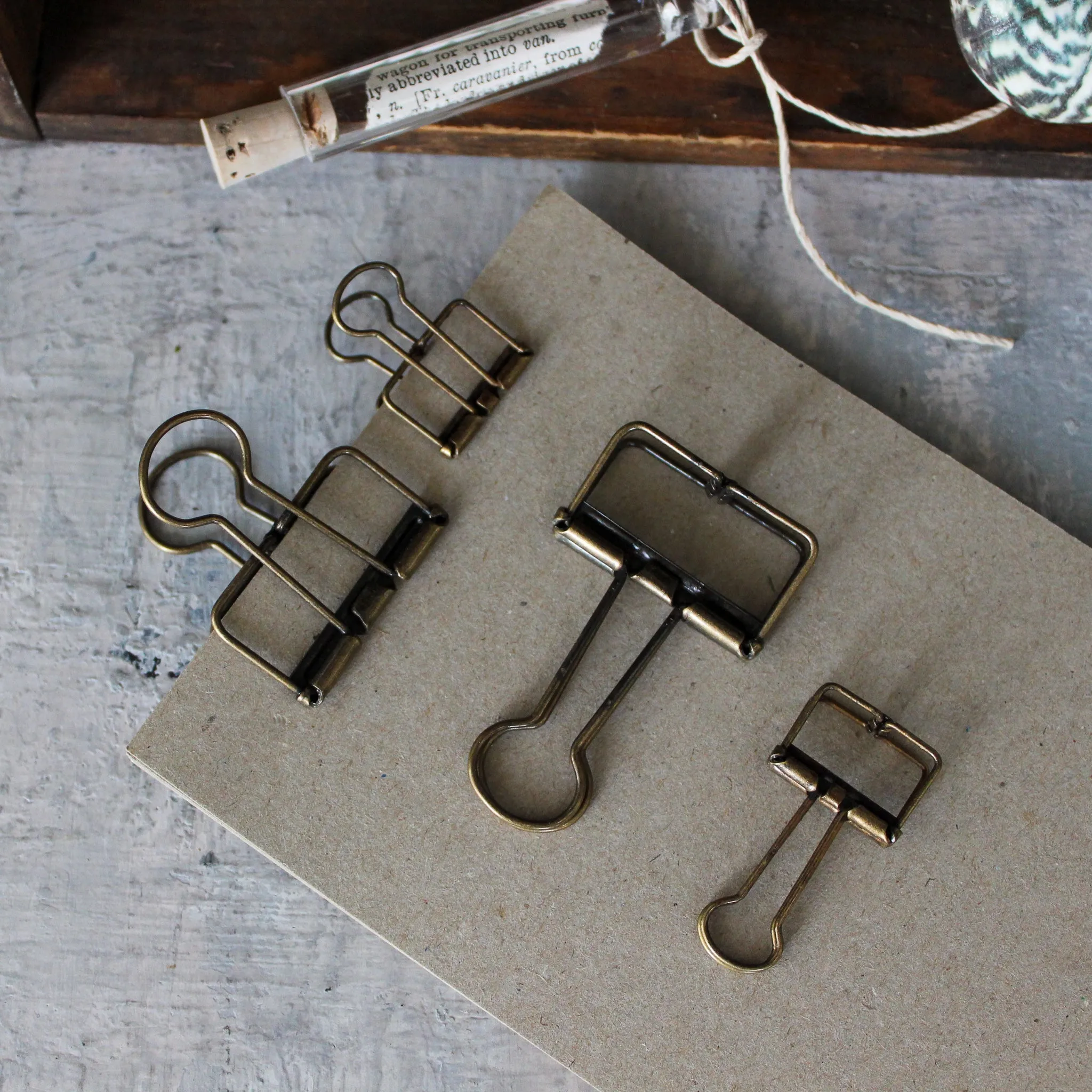 Brass Bulldog Clips