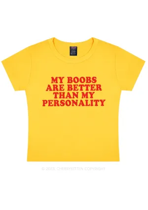 Bxxbs Better Than Personality Y2K Baby Tee Cherrykitten