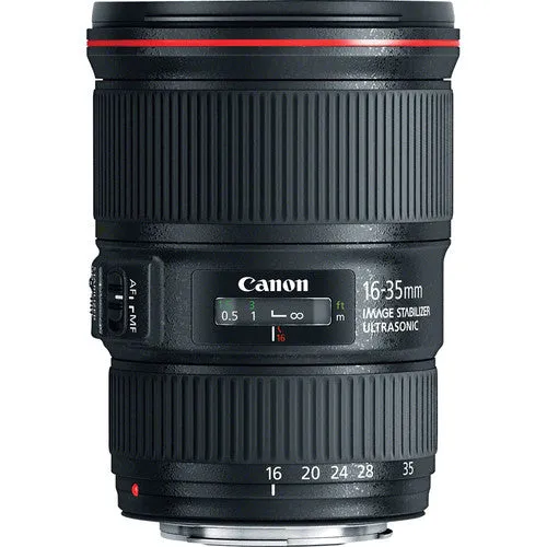 Canon EF 16-35mm f/4L IS USM Lens (International Model) with Filter Set Bundle