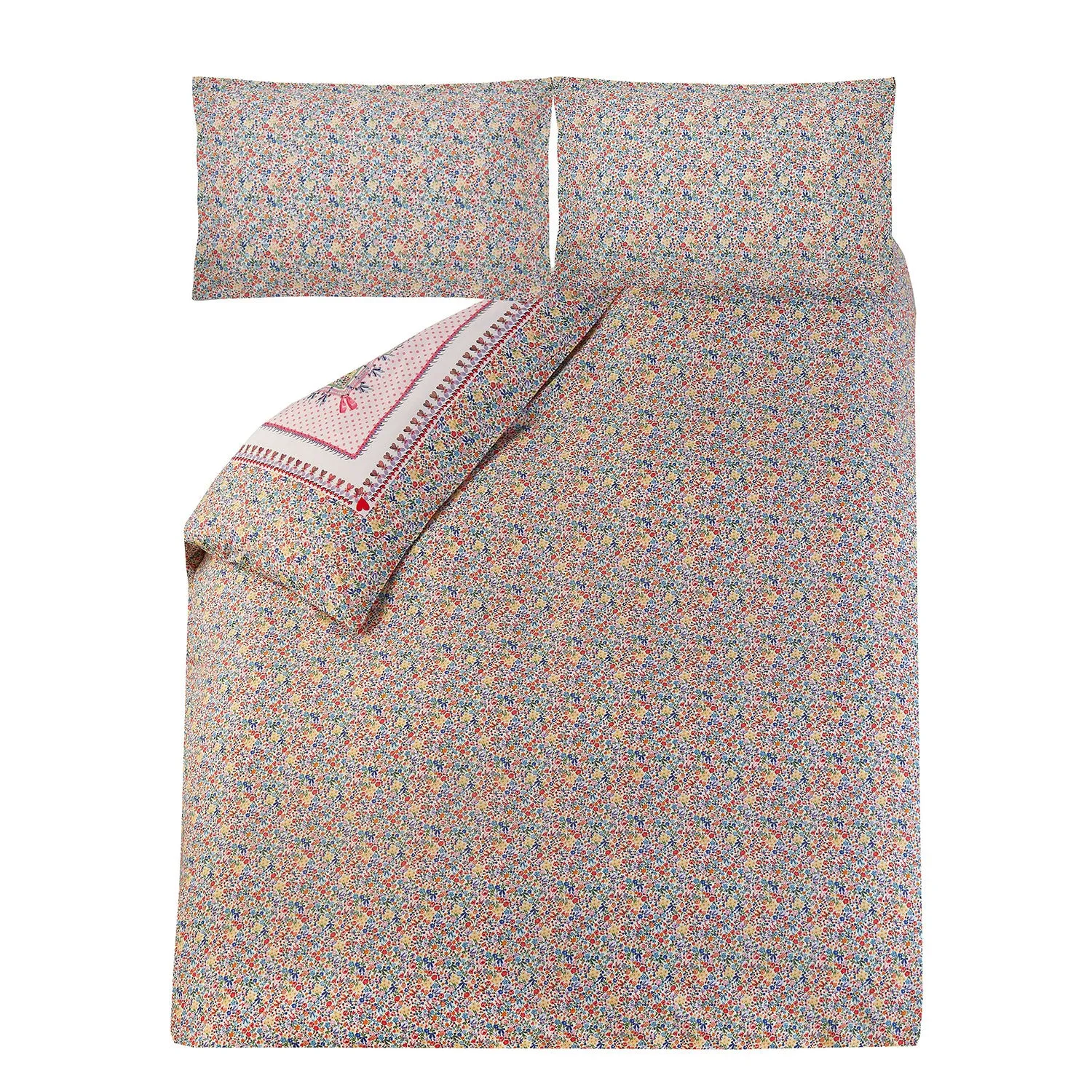 Cath Kidston Patchwork Pink 100% Cotton Duvet Set