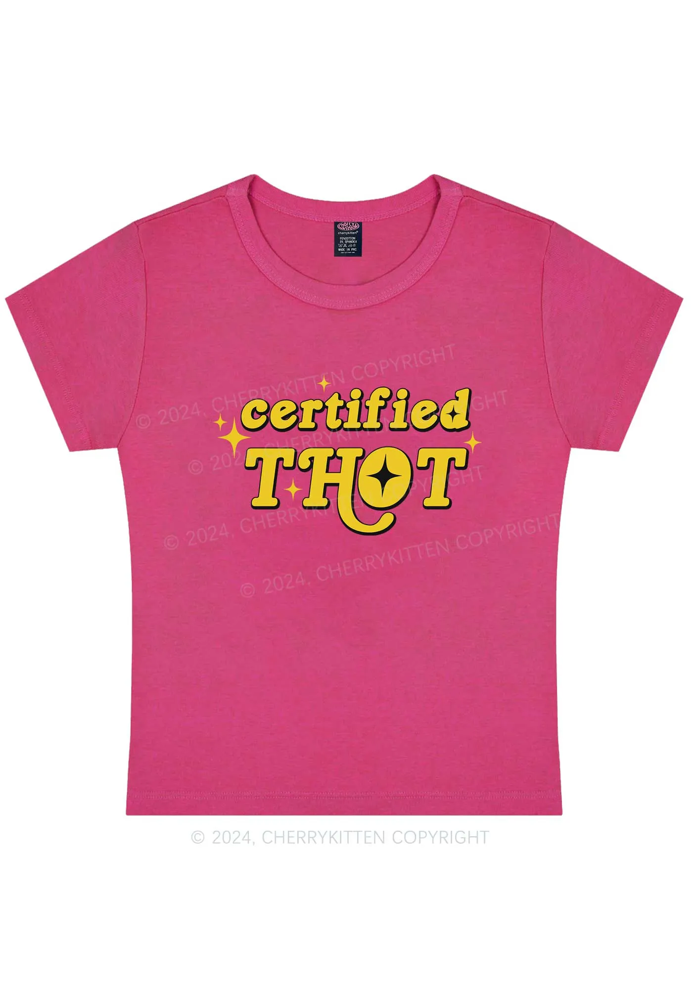 Certified Thxt Y2K Baby Tee Cherrykitten