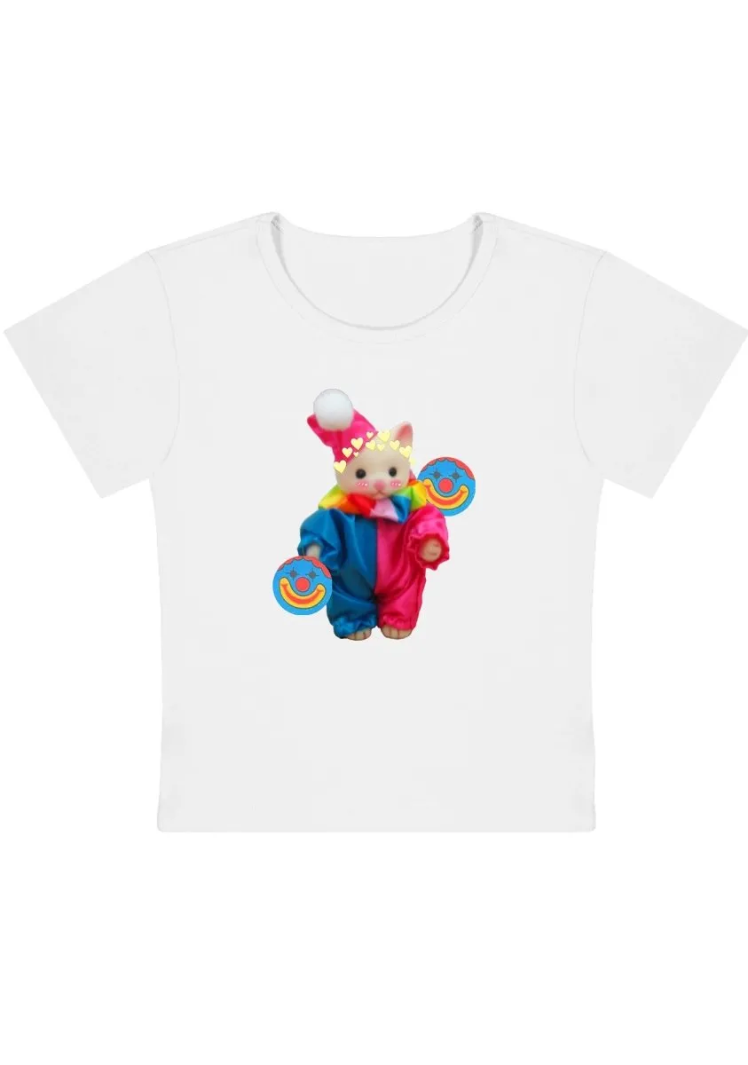 Chat Clown Y2K Baby Tee