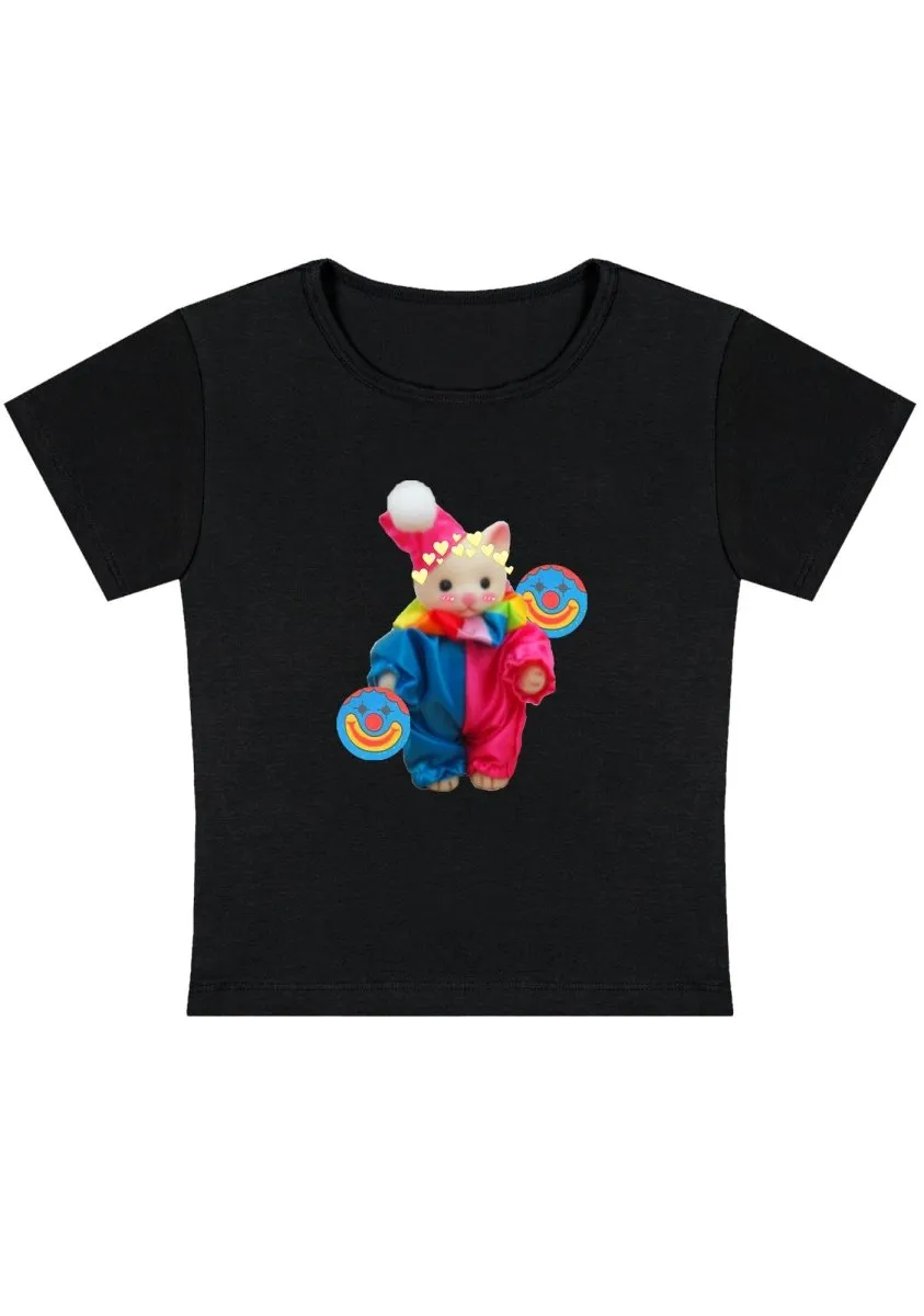 Chat Clown Y2K Baby Tee