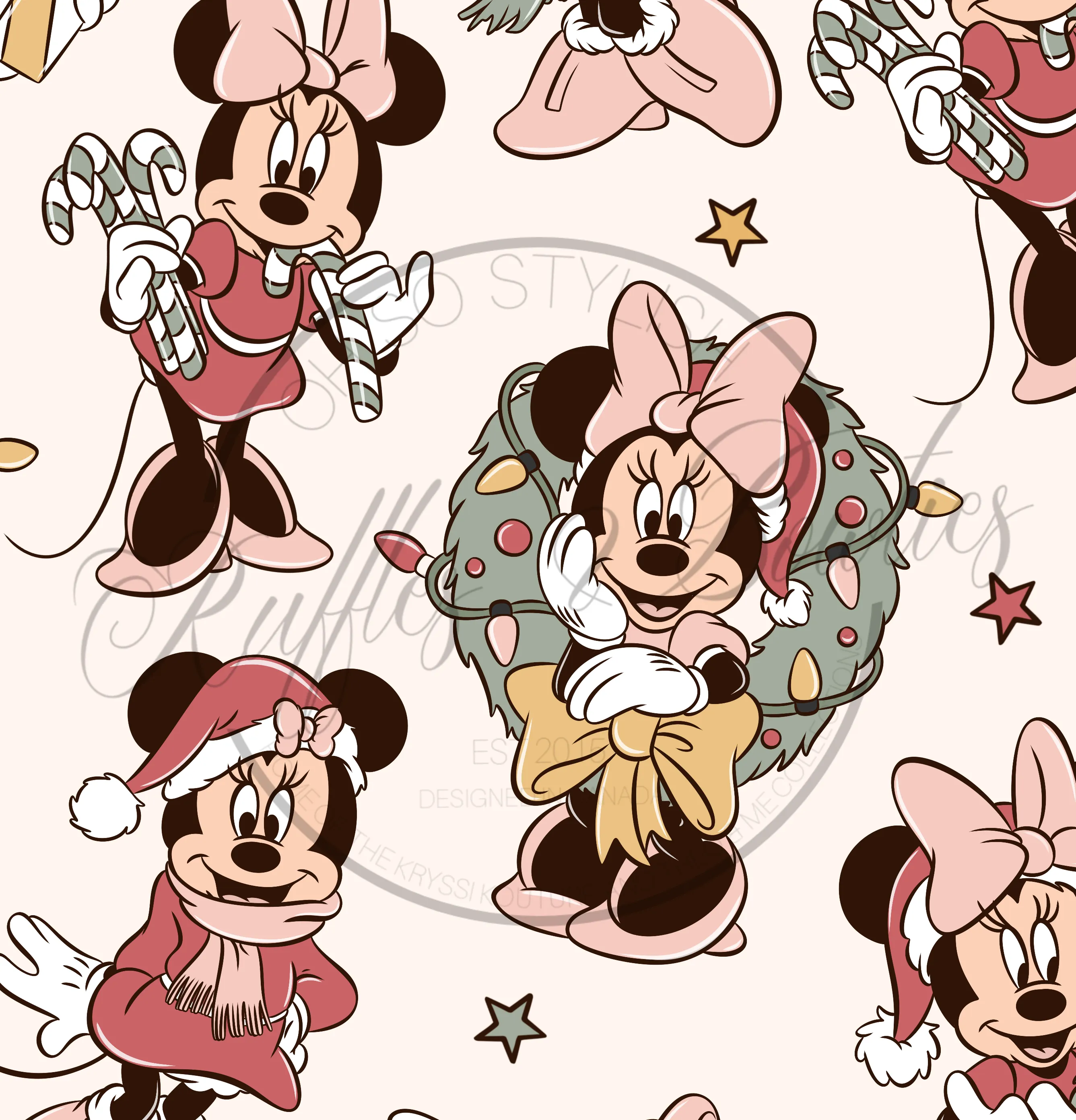 Christmas Zippies Sleepers - Miss Mouse