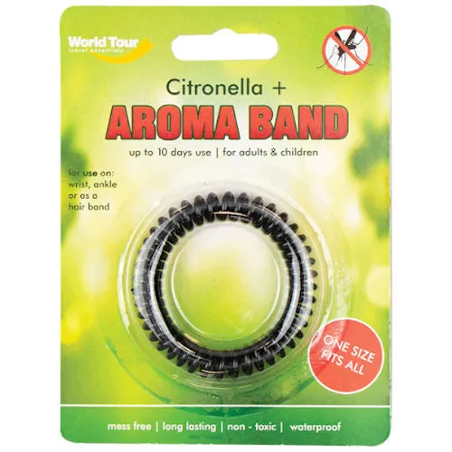 Citronella Aroma Band - Assorted Insect Repellent Bracelet Outdoor Camping Hiking Protection Bug Bite Guard