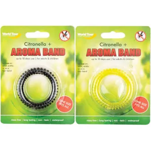 Citronella Aroma Band - Assorted Insect Repellent Bracelet Outdoor Camping Hiking Protection Bug Bite Guard