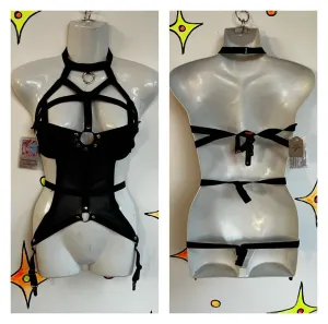 Dreamgirls 90s Y2K? | Black Goth Punk Bondage Harness | One Size