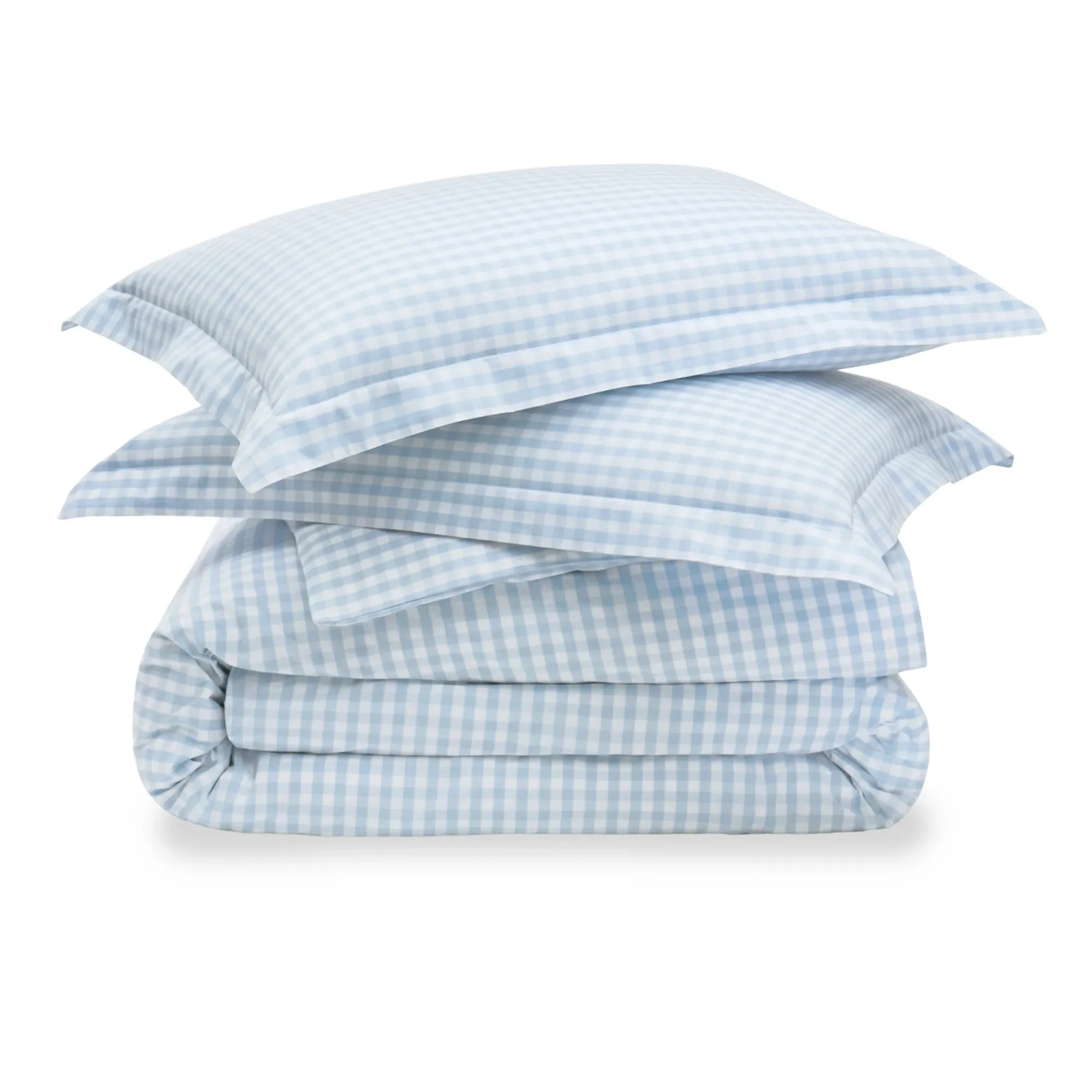 Duvet Set, Light Blue Gingham