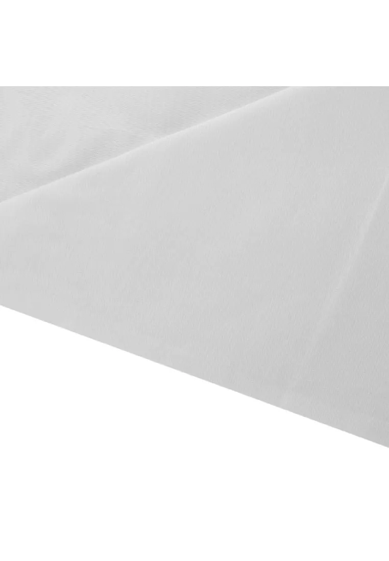 Earth Series Fitted and Flat Bed Sheet King 90 x 108" with 2piece Pillow Case - Plain White