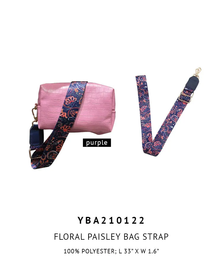 Floral Paisley Bag Strap