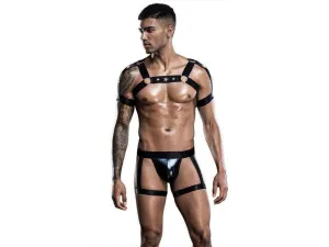 Gay Bodysuits | Clubwear Leg & Chest Harness Straps