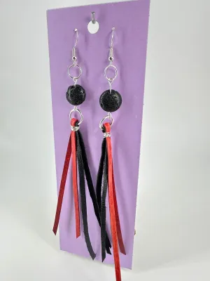 Indigenous Handmade Earrings - Lava Stone