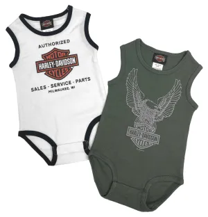 Infant Boys 2 Pack Rib Bodysuits