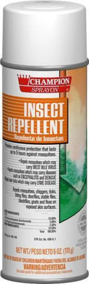 Insect Repellent Spray, 25% Deet, Champion Sprayon 6 oz Can, Box of 3