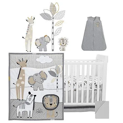 Jungle Safari 6-Piece Baby Crib Bedding Set