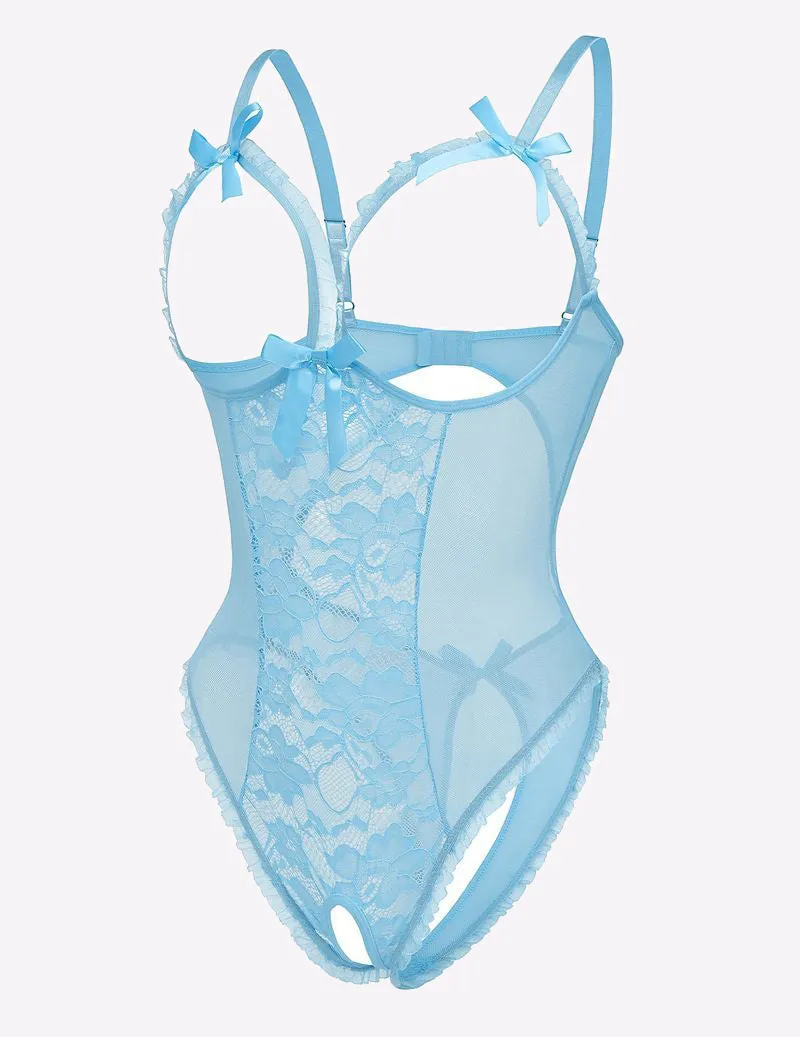 Lace Cut-out Cup Bodysuit