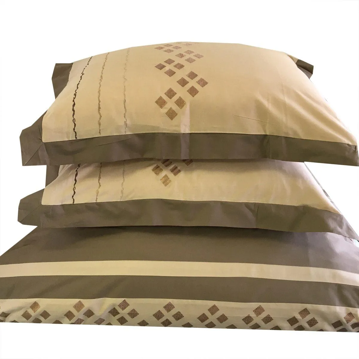 Lakewood Embroidered 100% Cotton 3-Piece Duvet Cover Sets