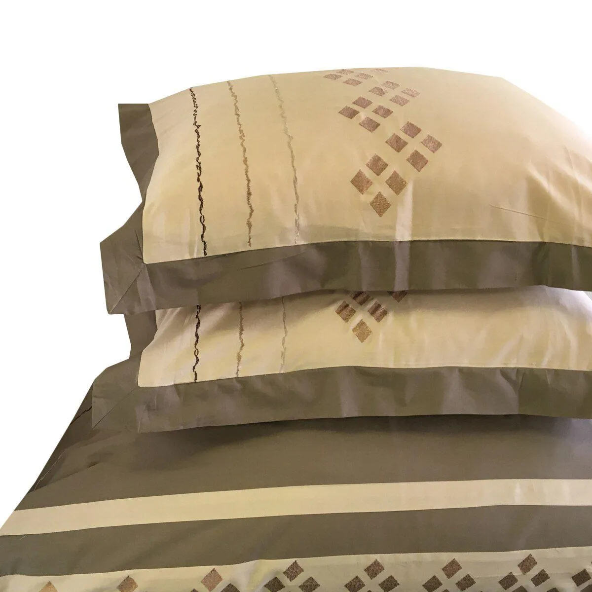 Lakewood Embroidered 100% Cotton 3-Piece Duvet Cover Sets